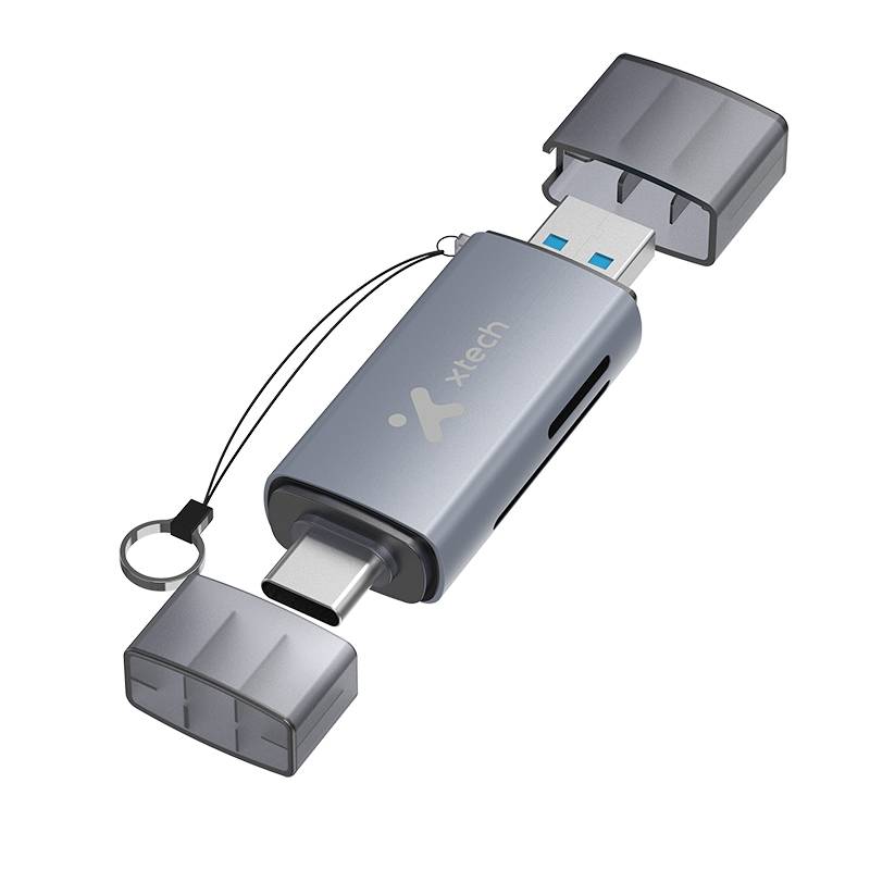 Lector de Tarjetas Xtech XTC-581, SD, MicroSD, Conexión USB 3.0, USB-C 1