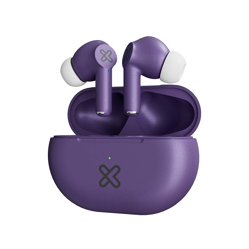 Audífonos Inalámbricos Klip Xtreme Buds-Fi, True Wireless, ENC, Bluetooth 5.4, Púrpura 2
