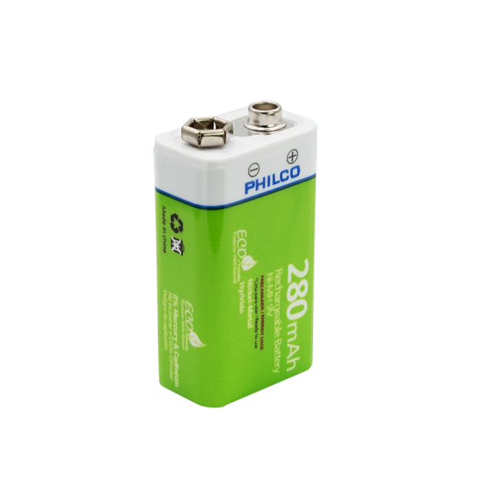 Bateria Recargable Ni-MH 42ULX92800 PHILCO 9V 280mAH Pila 4