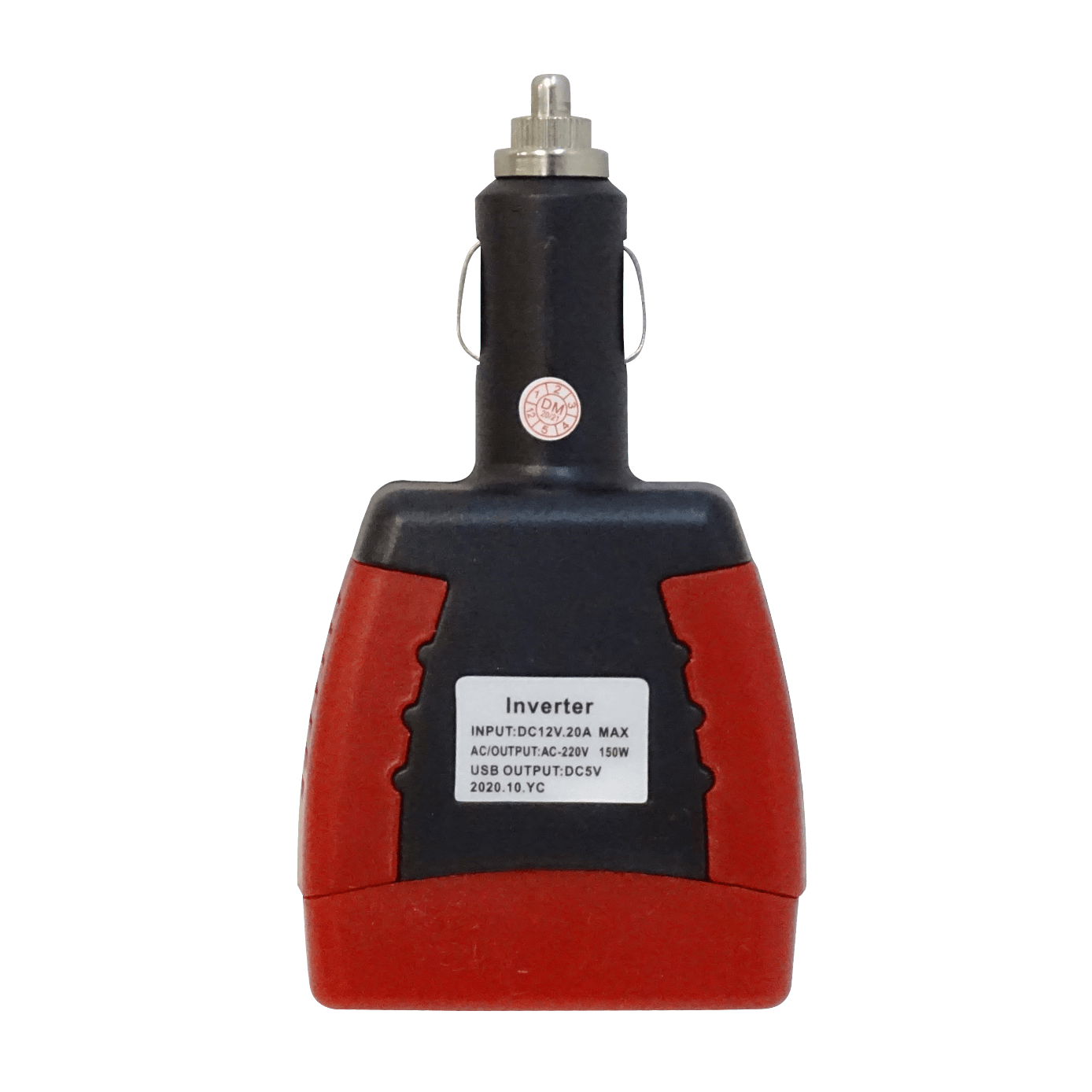 150W 12VDC-in/220V-out Inversor s/Ventilador USB-5V-500mA-OUT 2