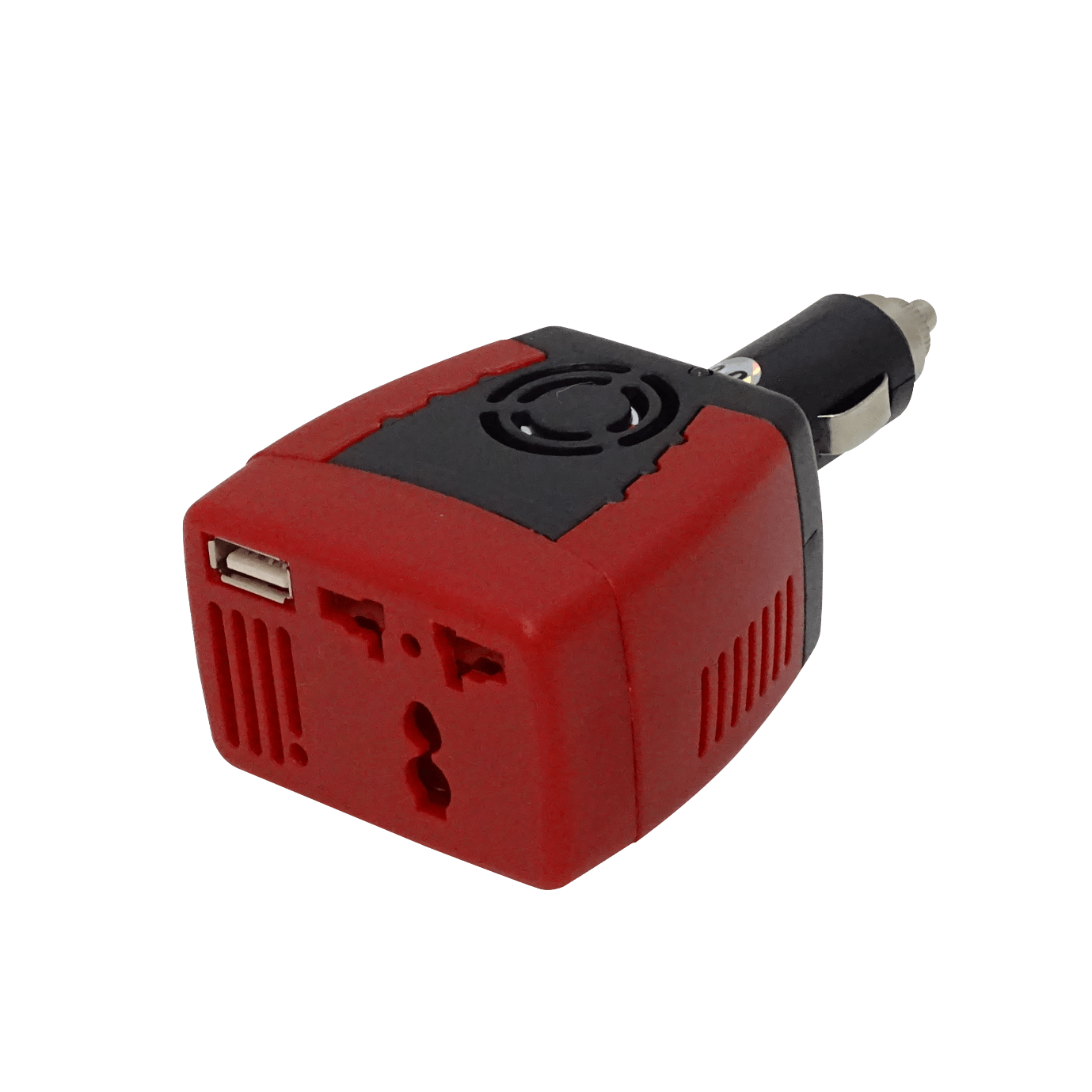 150W 12VDC-in/220V-out Inversor s/Ventilador USB-5V-500mA-OUT 3