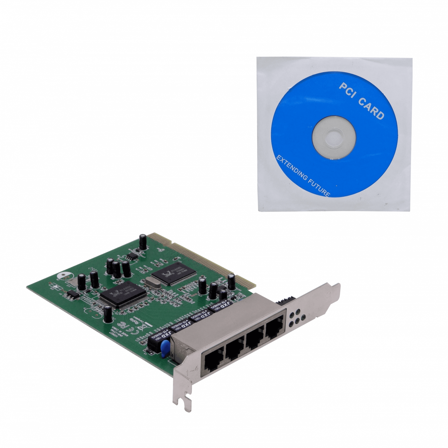 Tarjeta de Red PCI-Legacy 10/100 4 Puertos LAN RB44L para Servidor, Chipset RTL8100CL/RTL8305SC 3