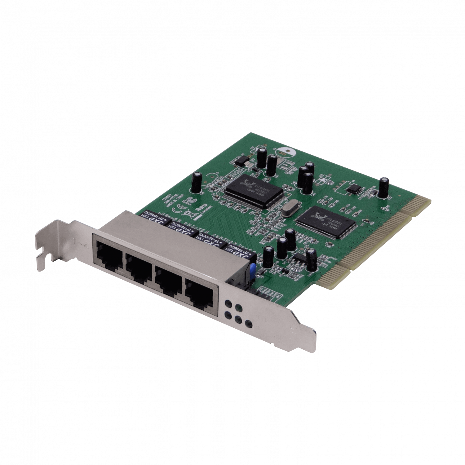 Tarjeta de Red PCI-Legacy 10/100 4 Puertos LAN RB44L para Servidor, Chipset RTL8100CL/RTL8305SC 4