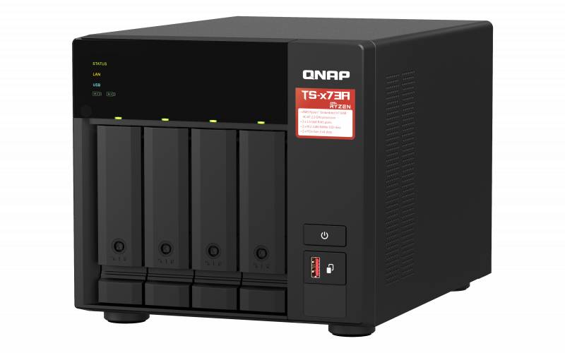 NAS QNAP TS-473A AMD Ryzen™ V1500B Quad-Core 2,2 GHz, Ram 8GB, 2,5GbE, 4xSATA 5