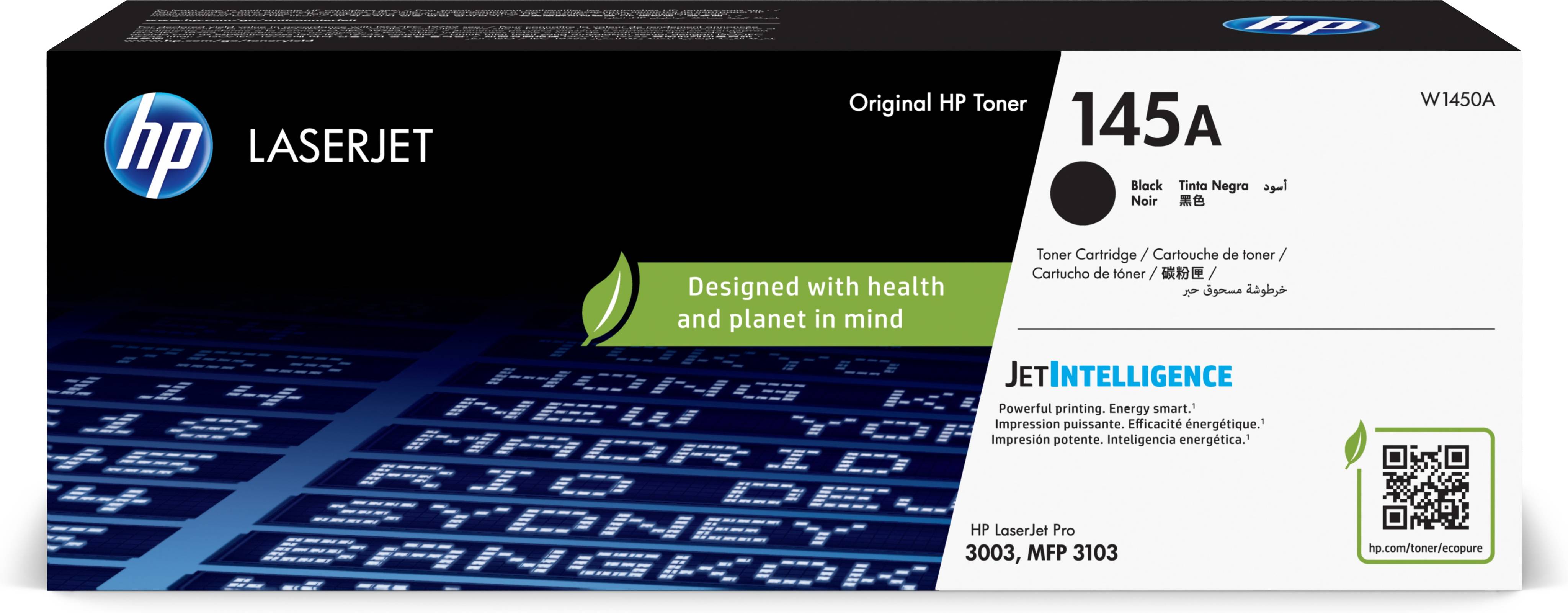 Cartucho de Tóner Original HP 145A Negro W1450A Original LaserJet - 1.000 Páginas 1