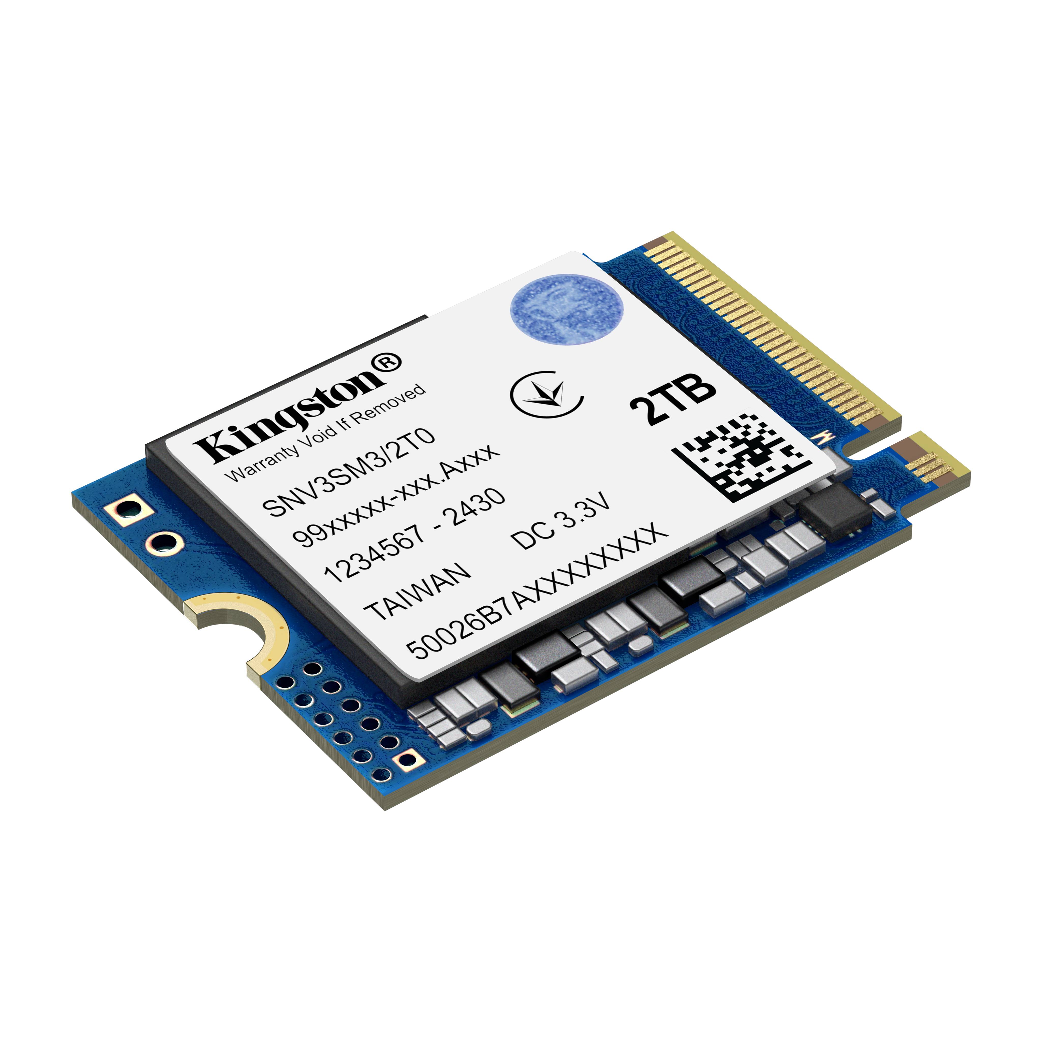 Unidad SSD 2TB M.2 2230 NVMe PCIe 4.0 x4 Kingston NV3 - PCIe 4.0, NAND 3D, R6000/W4000 MB/s 3