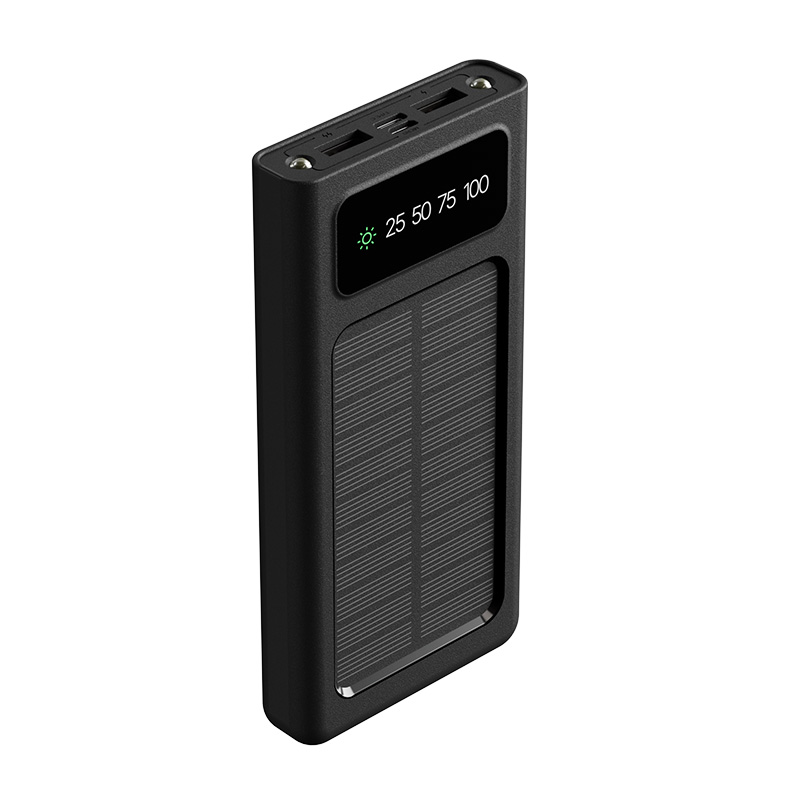 Powerbank con Cables de Carga Integrados Xtech XPB-100, Carga Solar, 10.000mAh, Negro 3