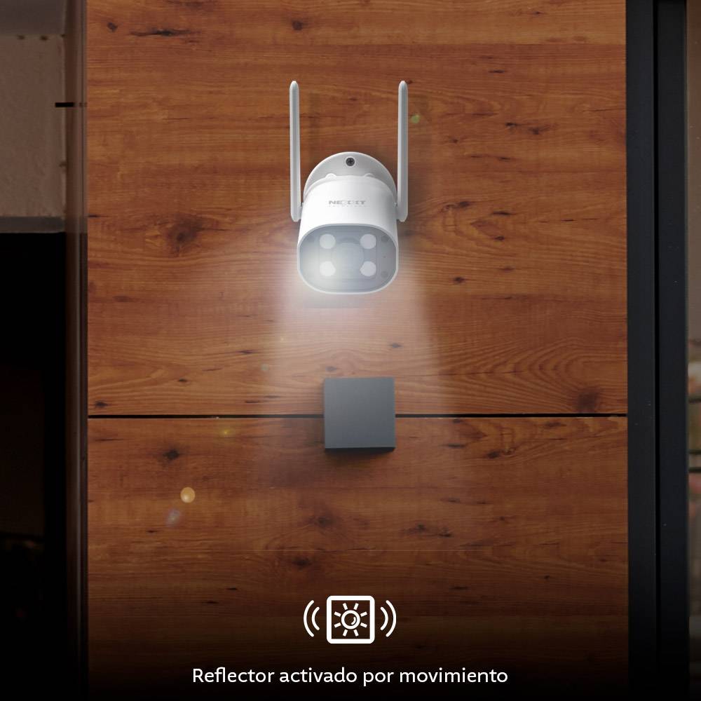Cámara inteligente Wi-Fi para exteriores Nexxt Solutions Home, 2K, 5MP, detección, visión nocturna 4