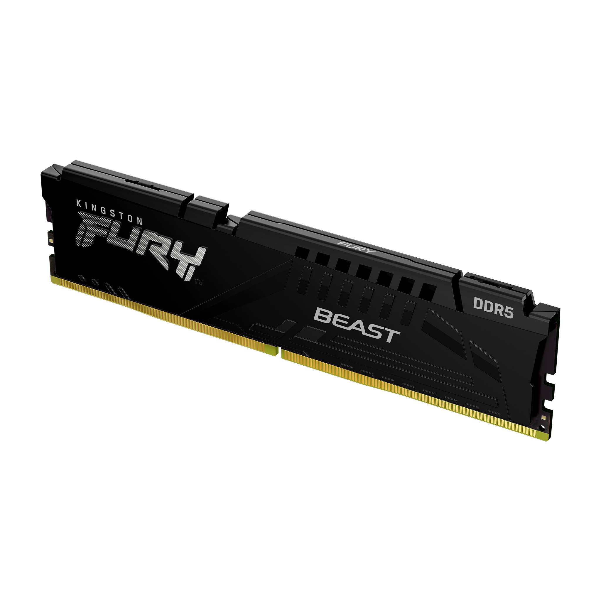 Memoria RAM Kingston Fury Beast Black, 32GB DDR5, 6400 MT/s, CL32, AMD EXPO  2