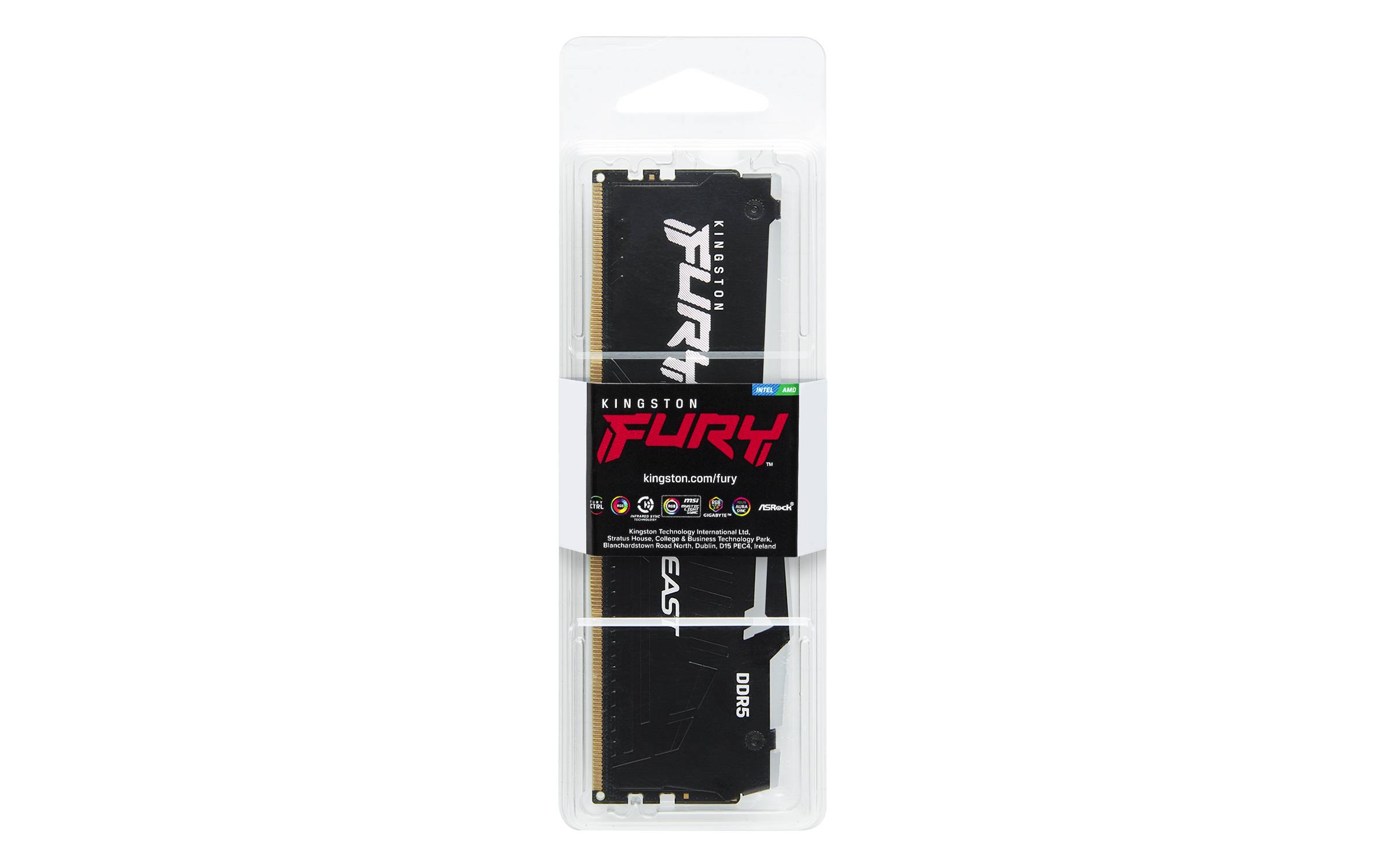 Memoria RAM DDR5 64GB 5600MHz CL36 Kingston Fury Beast RGB  Alto Rendimiento Gaming 6
