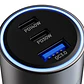 Adaptador auto Klip Xtreme 140W – 2×USB-C, 1×USB-A, carga rápida para múltiples dispositivos - Miniatura 5