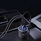 Adaptador auto Klip Xtreme 140W – 2×USB-C, 1×USB-A, carga rápida para múltiples dispositivos - Miniatura 7