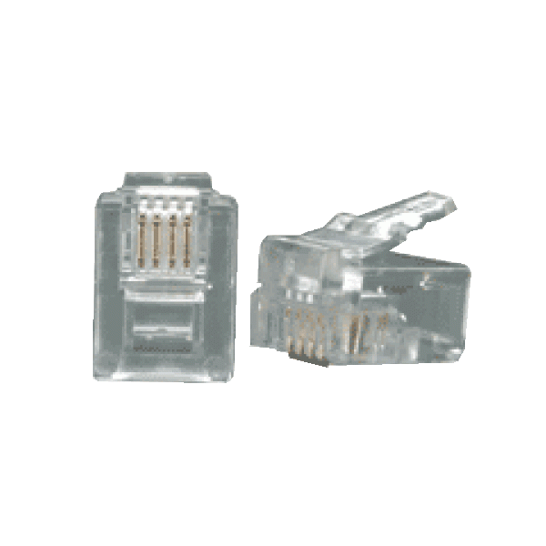 Conector RJ11 LINKMADE 6P4C Macho Crimpeable – Paquete de 10 Unidades 2