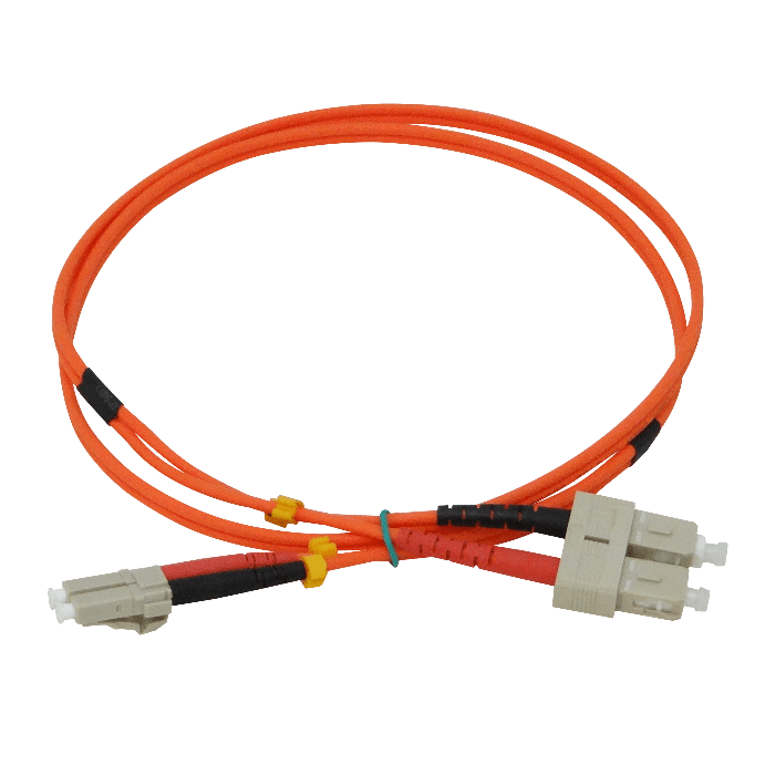 1mt LC-SC OM1 MultiModo MM Duplex Jumper Fibra 3mm 62.5/125um 2