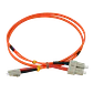 1mt LC-SC OM1 MultiModo MM Duplex Jumper Fibra 3mm 62.5/125um - Miniatura 2