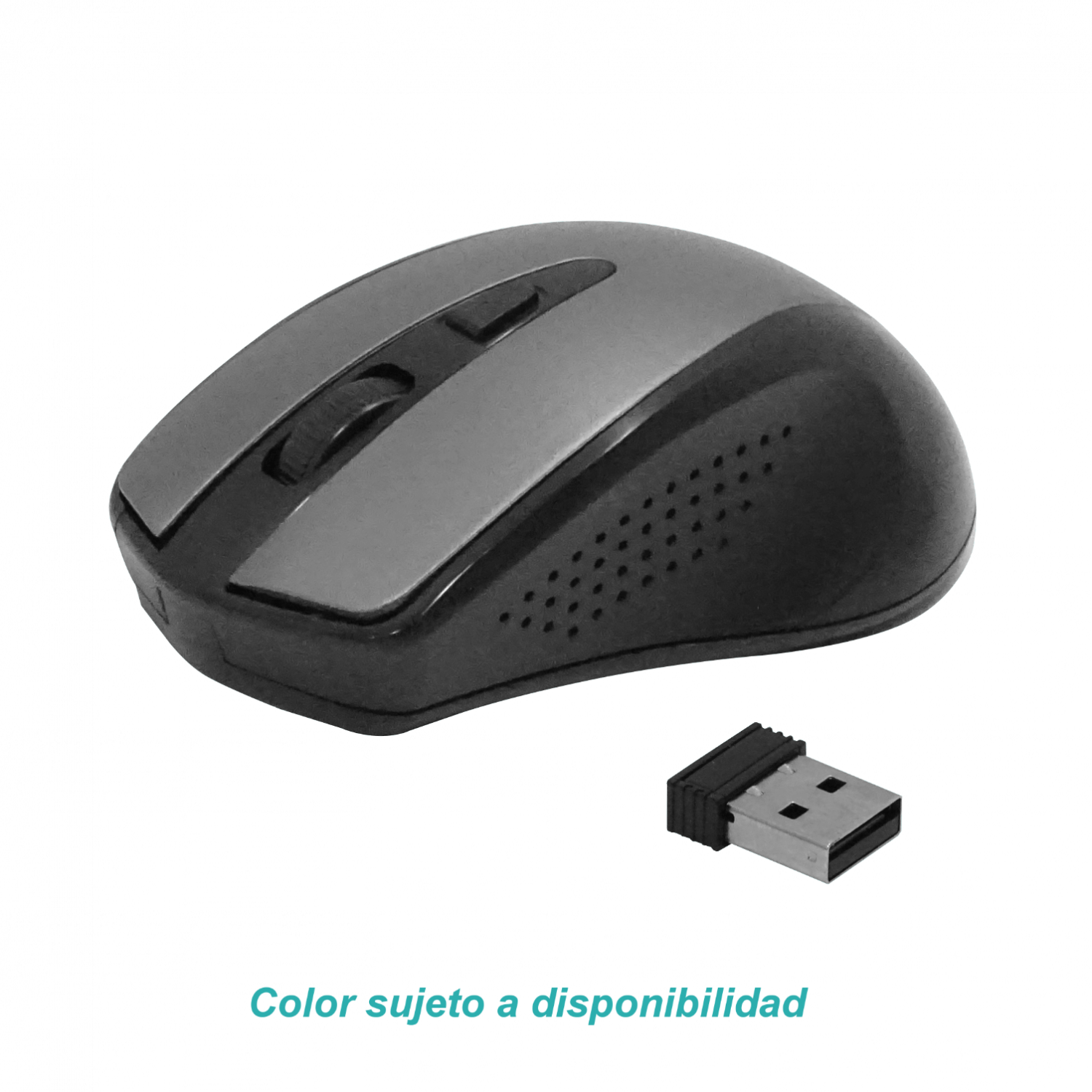 XTECH Mouse USB inalambrico inc-2xAAA 2,4GHz 4-botones Azul o Gris 6