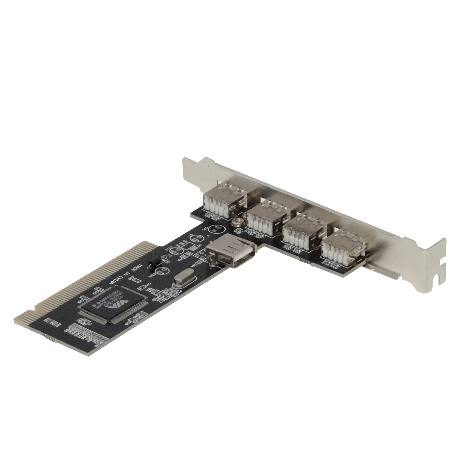Tarjeta PCI-Legacy 5-USB2.0 5-USB-AH (4-ext 1-int) Chipset VIA-VT6212L 2