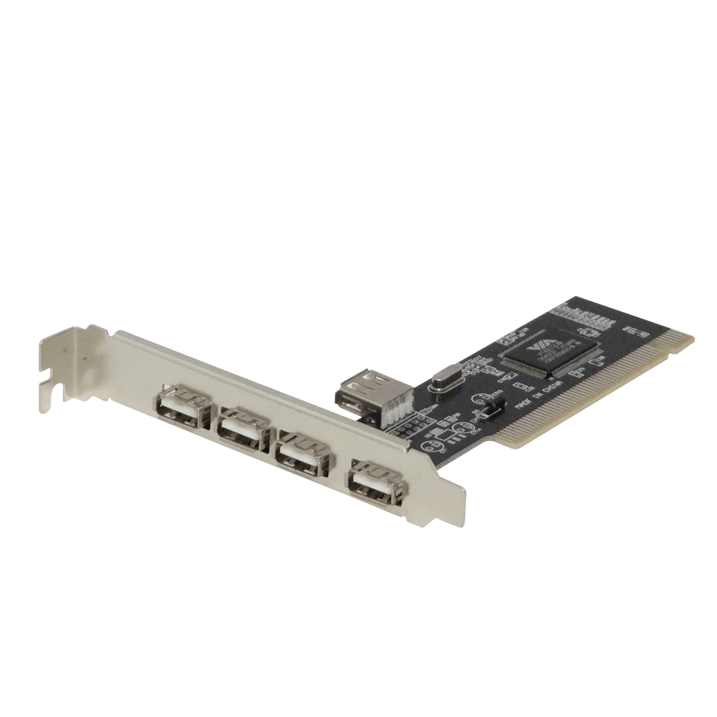 Tarjeta PCI-Legacy 5-USB2.0 5-USB-AH (4-ext 1-int) Chipset VIA-VT6212L 1