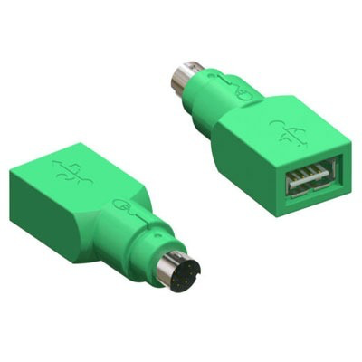 Adaptador 1-USB-A-H a 1-PS2-M Teclado/Mouse USB-PS/2 1