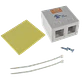 LINKMADE ROSETA BLANCA VACIA PARA 2 KEYSTONE - Miniatura 3