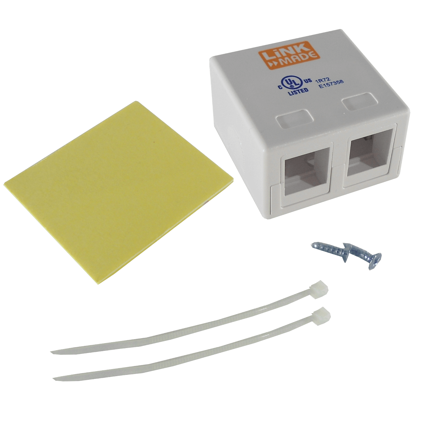 LINKMADE ROSETA BLANCA VACIA PARA 2 KEYSTONE 3