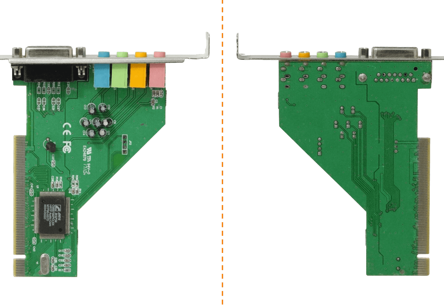 Tarjeta de Sonido PCI 4.1 c/ DB15 y 3.5mm - Chip 8738 3