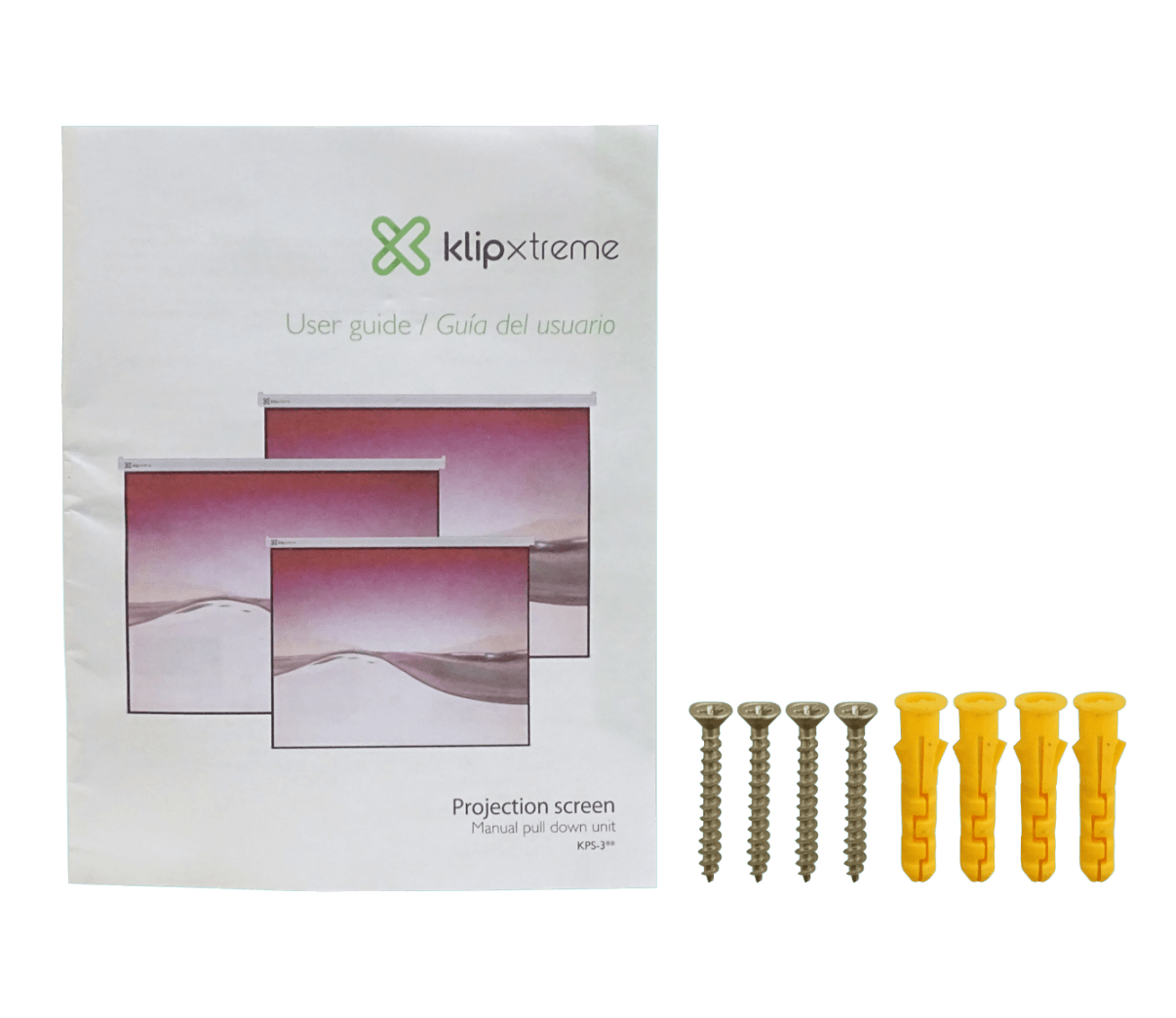 KLIPX Telon Mural 2,4mt x 1,8mt 4:3 blanco 240x180cm KPS-304 1