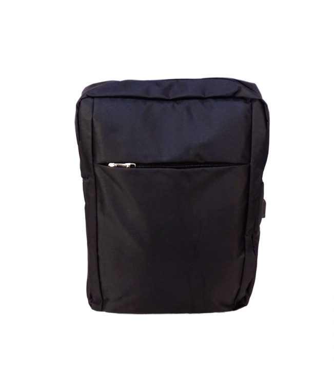 Mochila Notebook 16” 33x45cm Negra con Puerto USB-A 4
