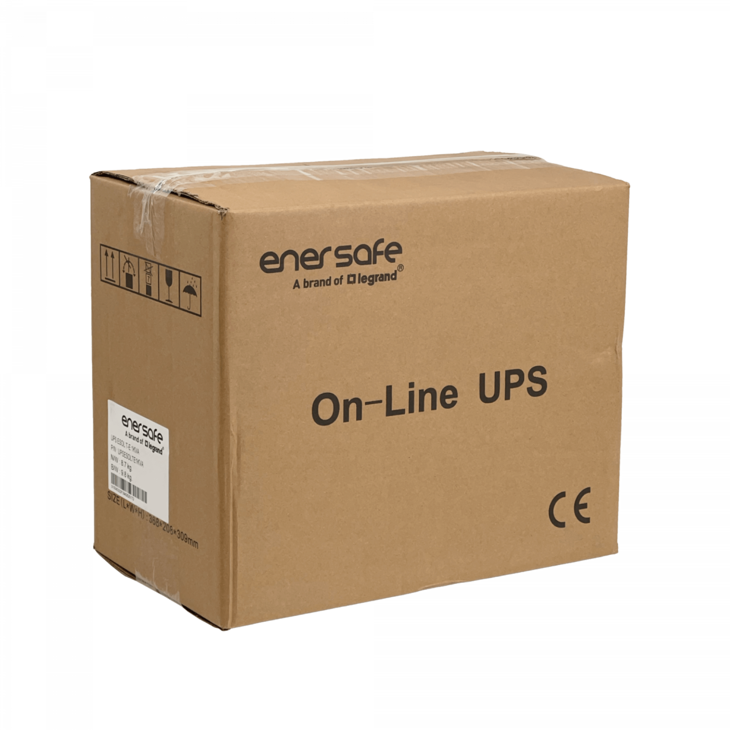 ENERSAFE 195WH 3x9AH 1KVA 900W 0/4ms UPS Torre Online DB9H USB SNMP 6