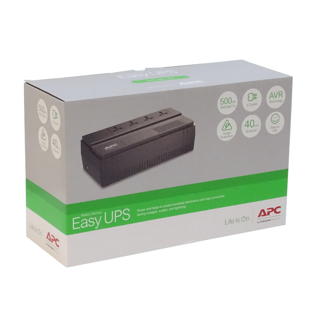 UPS APC BV500 Easy 500VA 300W, 32Wh 1x4.5Ah, 4 Tomas, Conector Anderson 1