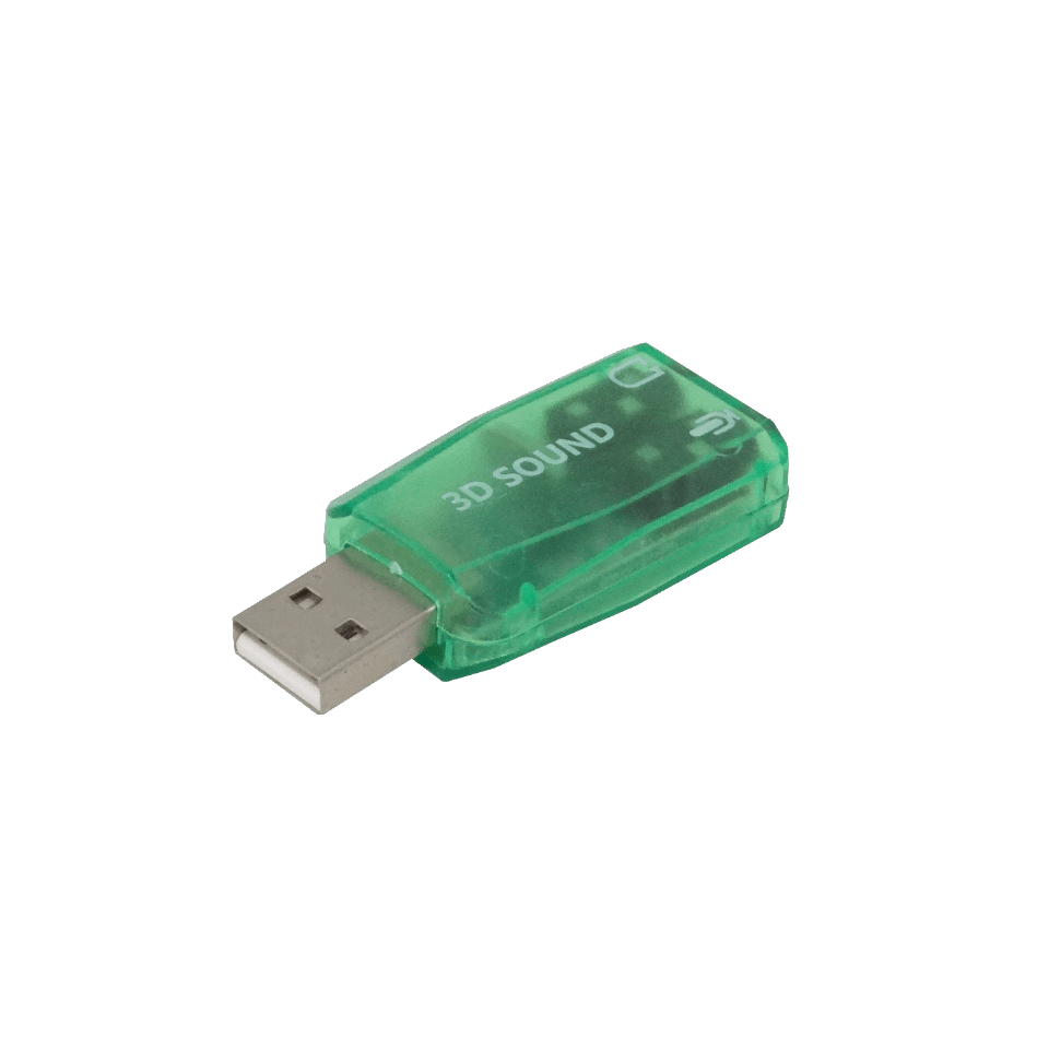 Adaptador Sonido USB-AM 2-3,5mm-H 1-in 1-out Audio 3