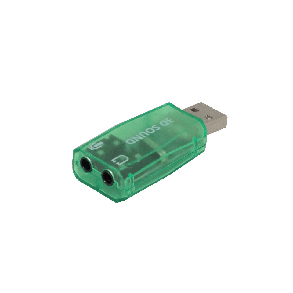 Adaptador Sonido USB-AM 2-3,5mm-H 1-in 1-out Audio 4
