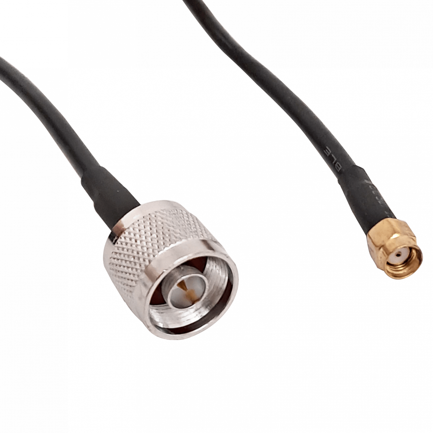 Cable Coaxial 10m, RPSMA-Macho a N-Macho, LMR195, Negro 2