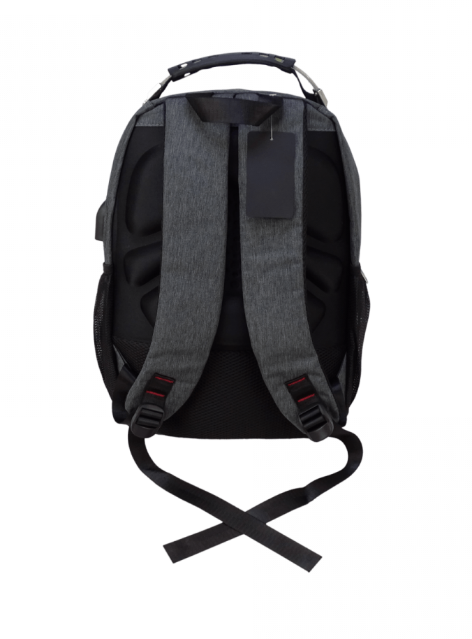 Mochila Gris Notebook 16-pulg 31x40cm Inc-USB/Plug 3,5mm 2