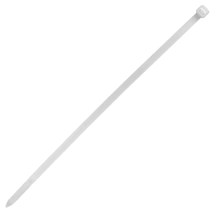 50-un 200x4,8mm Blanca Amarra Plastica Nylon 4.8x200mm 2