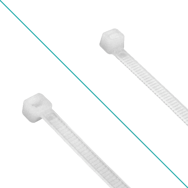 50-un 200x4,8mm Blanca Amarra Plastica Nylon 4.8x200mm 3