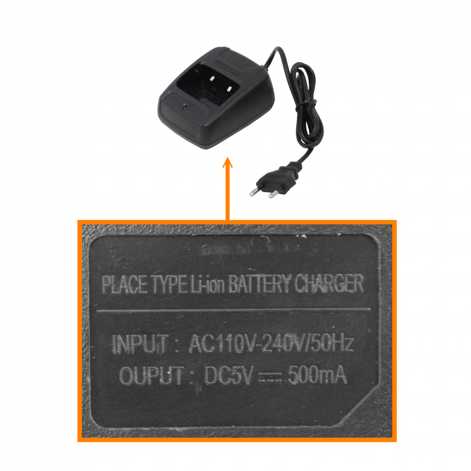 Radio 1un 6km 400-470MHz 16-Canales incl. cargador y bat 3,7V 1500mAh 8