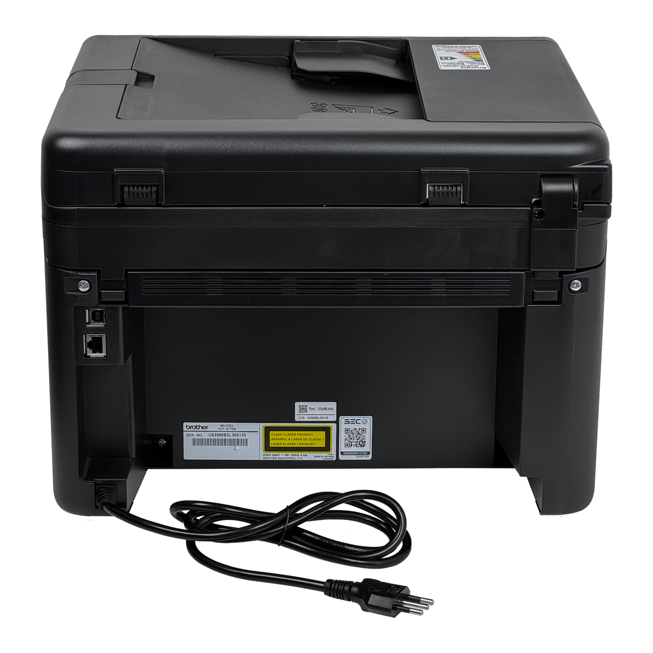 Impresora Multifuncional Brother DCP-1617NW Láser Monocromática con Wi-Fi y Ethernet 7
