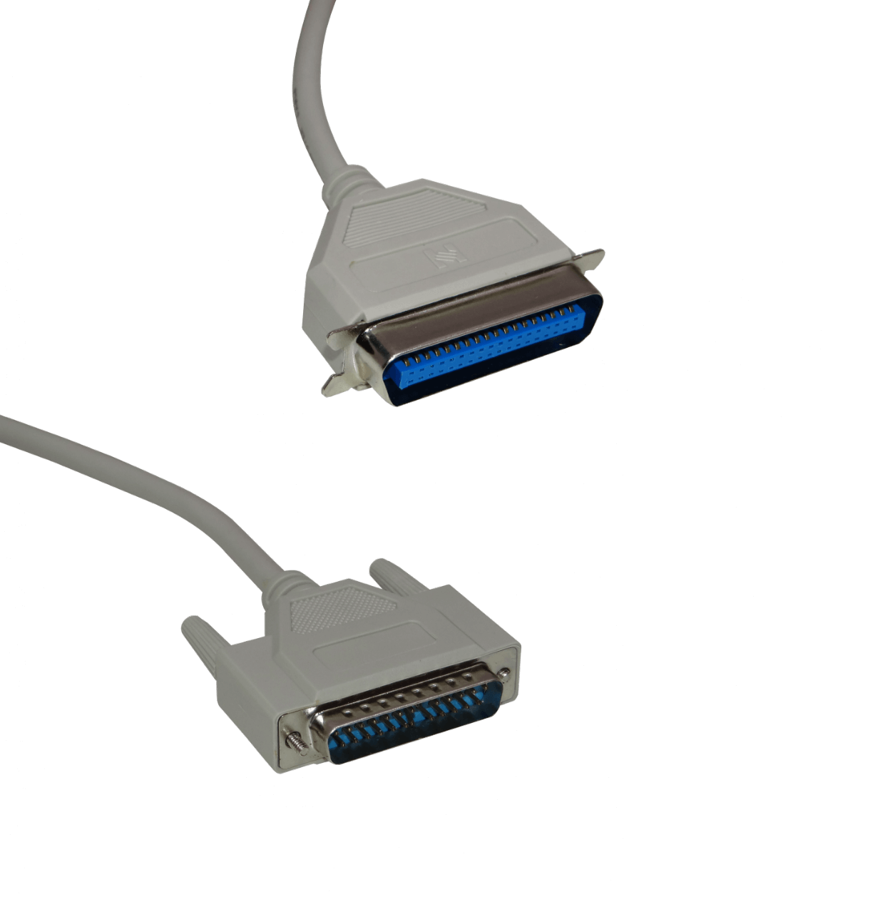 Cable Paralelo 1,8mt p/Impresora DB25-Macho CEN36 Gris VW-1 Centronics 1
