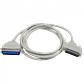 Cable Paralelo 1,8mt p/Impresora DB25-Macho CEN36 Gris VW-1 Centronics - Miniatura 2