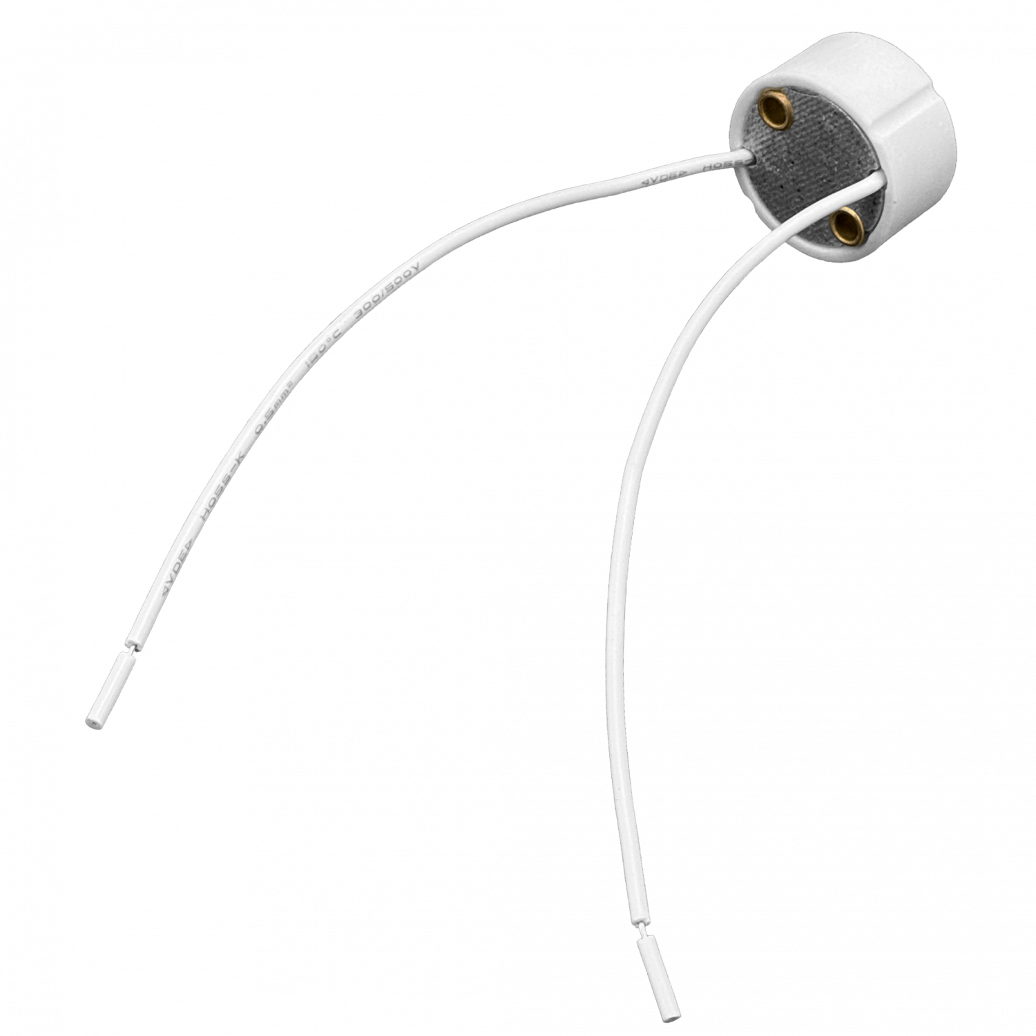 BASE GU10 Ceramica con cables Soquete Conector 1