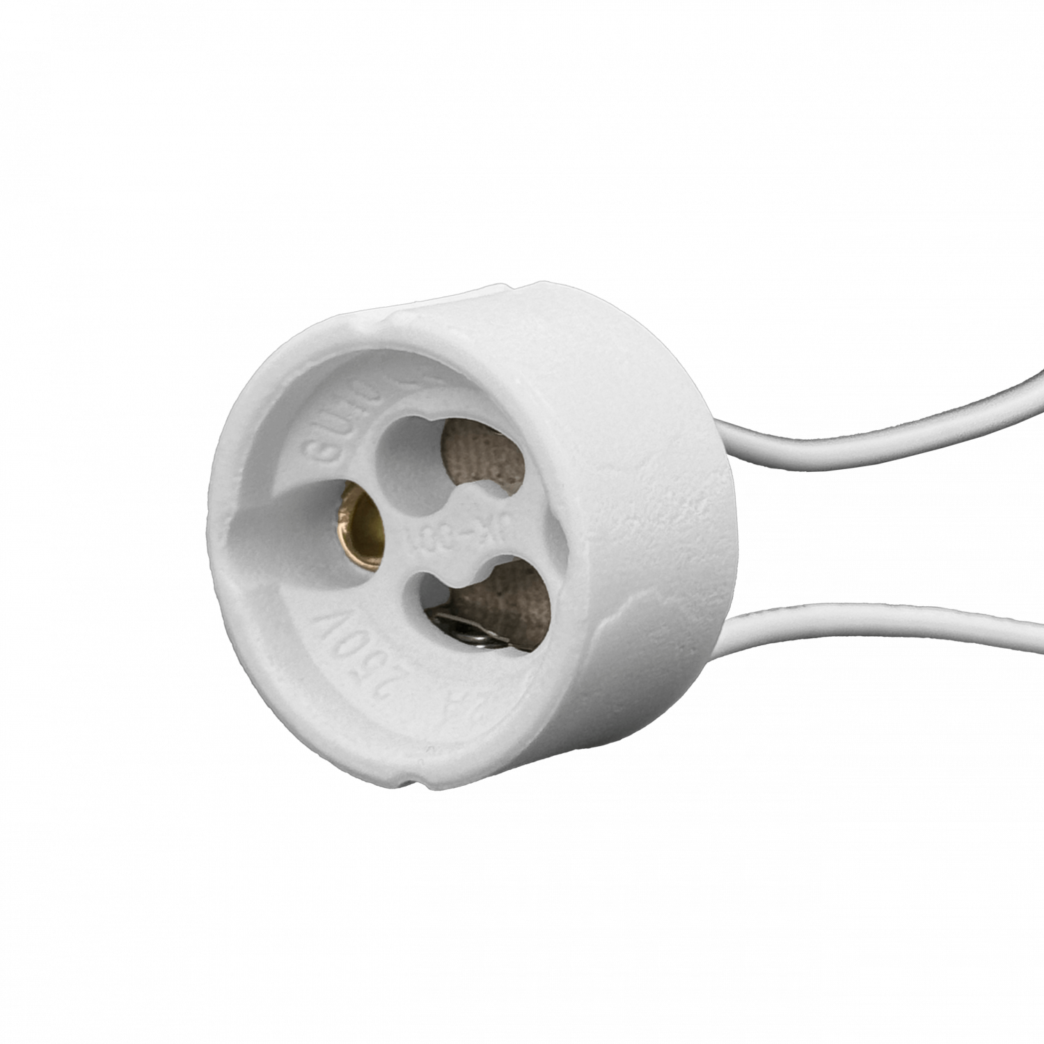 BASE GU10 Ceramica con cables Soquete Conector 3