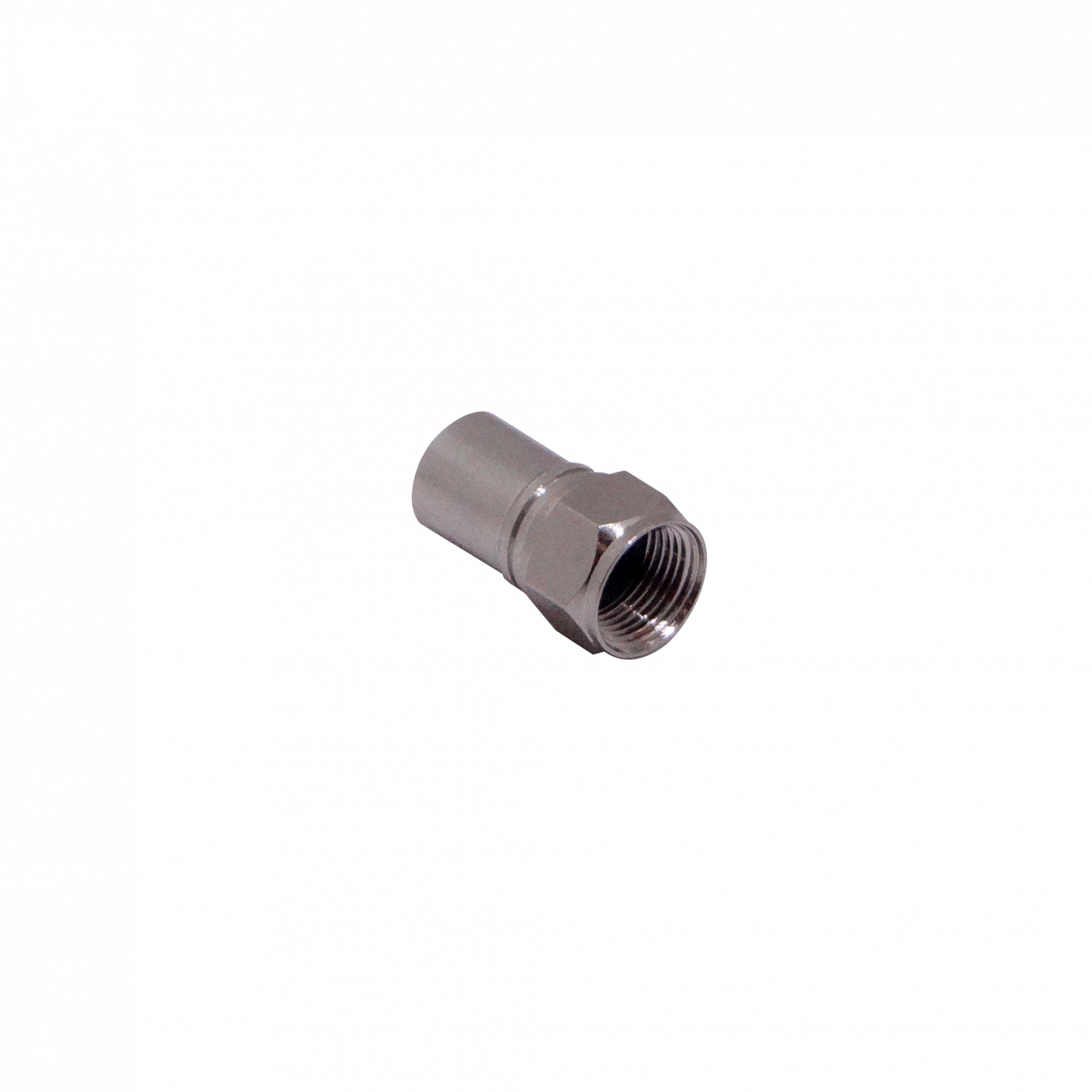 Conector F-Macho de Compresión Cónico para Cable Coaxial RG-6 (Código: JVI) 2