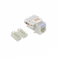 LINKMADE Blanco Cat3 RJ11/RJ14 6P4C Hembra Punchable Keystone - Miniatura 3