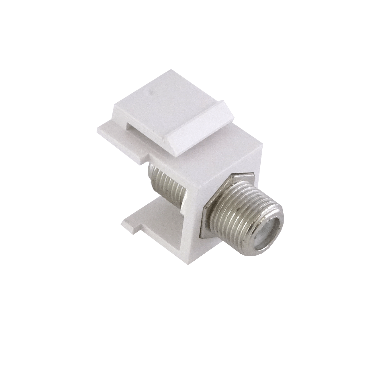 LINKMADE Blanco F-F Coaxial Keystone Copla Union F-H F-H 1