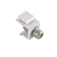 LINKMADE Blanco F-F Coaxial Keystone Copla Union F-H F-H - Miniatura 1