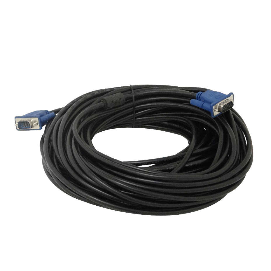 Cable VGA HDB15 Macho a Macho, 20 Metros, Blindado 1