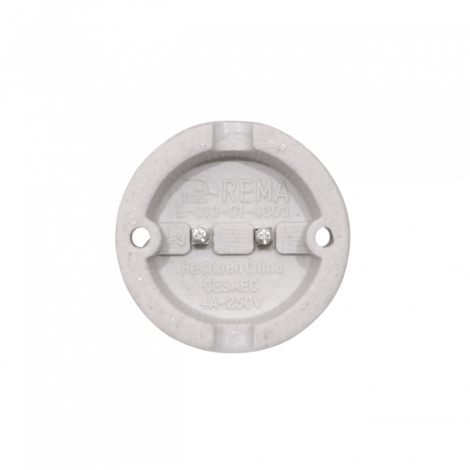 REMA Marfil Base-Plana E27 400W 250VAC Soquete Portalampara SEC-4489 4