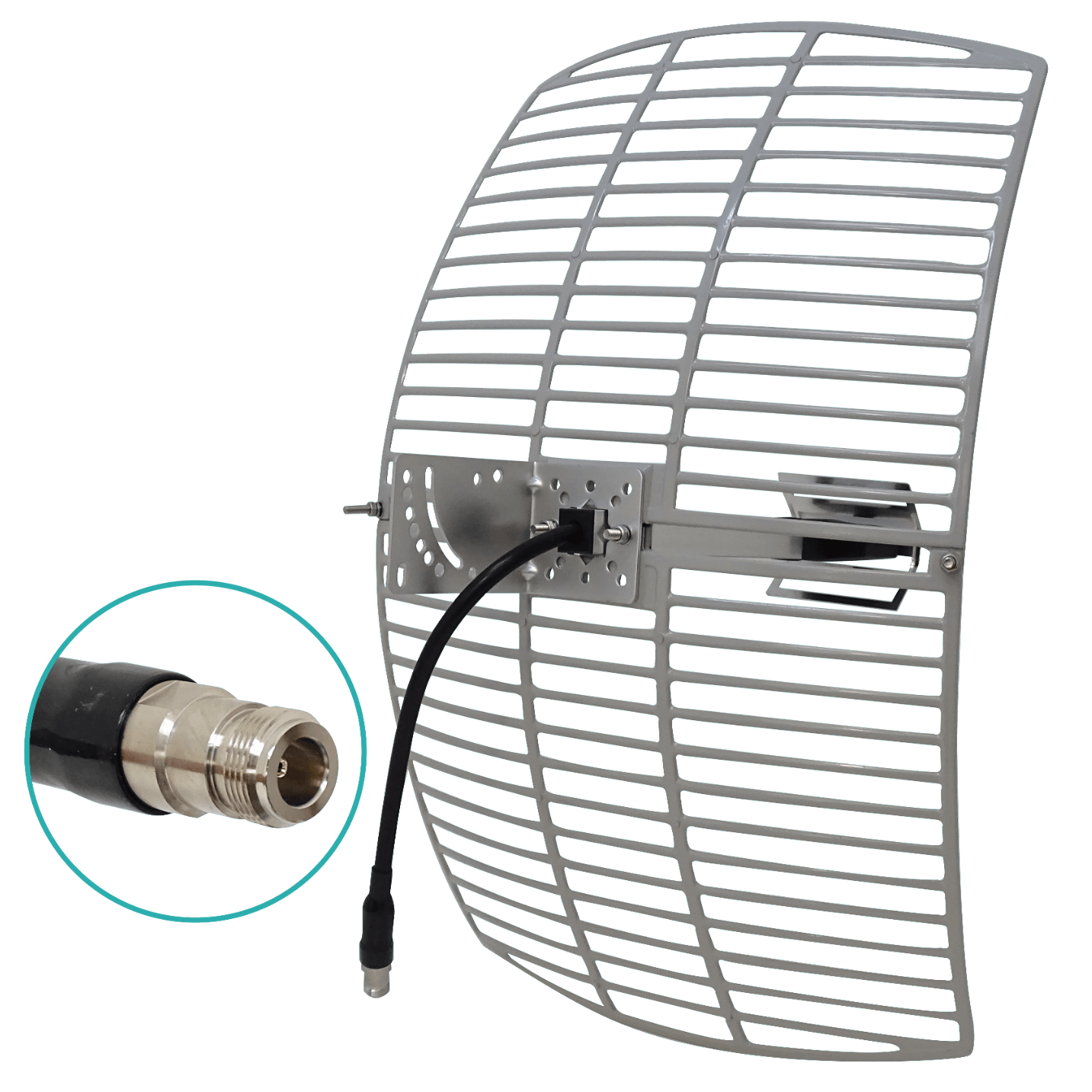 Antena Grilla 19dBi 2,4GHz-2,48GHz 12ºx16º N-H-30cm Armable 40x60cm 2