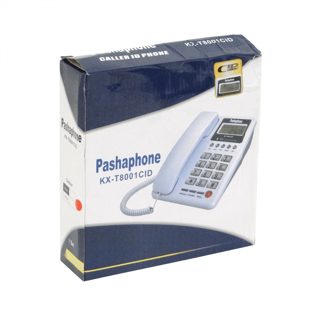 PASHAPHONE Telefono Analogo 1-RJ11 RJ9 Caller-ID Pantalla 3